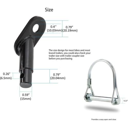 Children Pet Stroller Bicycle Trailer Coupler Hitch Steel Rear Replacement Axle Tool