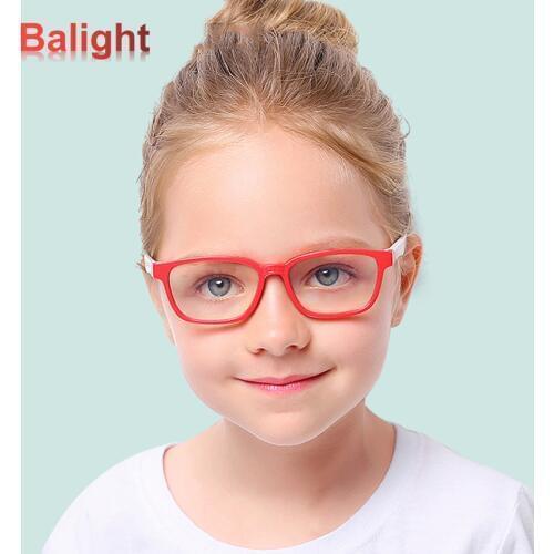 Kids Silicone Blue Light Blocking Glasses Lightweight Eye glasses Frame Filter Blue Ray Computer Game Glasses