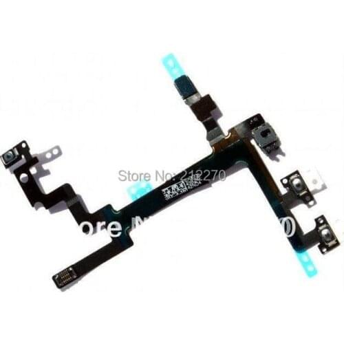 For iPhone 5 Power Mute Volume Button Switch Connector Flex Cable Ribbon Parts