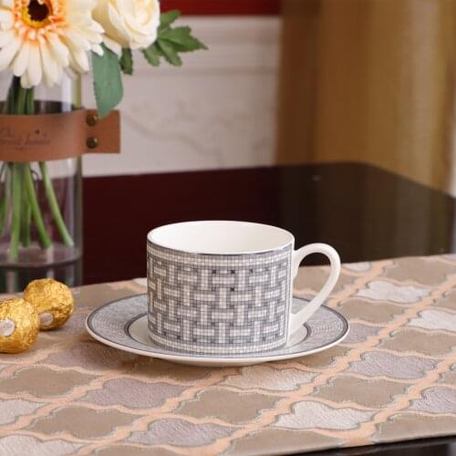 European top grade export bone China coffee cup afternoon tea Red tea cup ceramic cup English coffee cup saucer household set