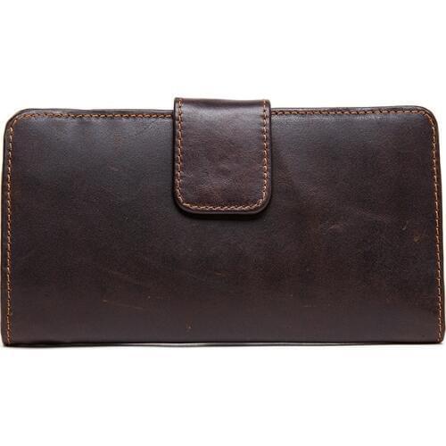 Europe and the wallet Mens bag genuine leather wallet leisure trend more screens long wallet