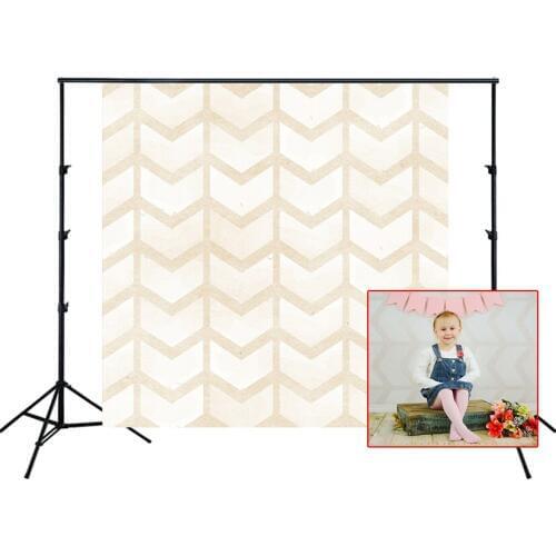 HUAYI Photography Backdrop Newborns Child Baby Birthday Photobooth Background Vintage Chevron Pattern Photo Backdrop PropsD-9848