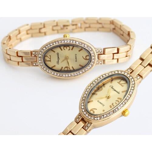Hot New Fashion Rhinestone Watches Women Luxury Brand Stainless Steel Bracelet watches Ladies Quartz Dress Watches reloj mujer