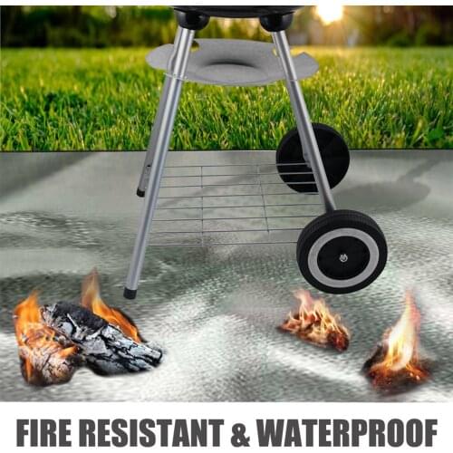 4 Size Fire Pit Pad Prevent Floor Deck Mat Camping Fireproof Grill Mat Blanket Heat Insulation Pad For Outdoors Picnic Barbecue