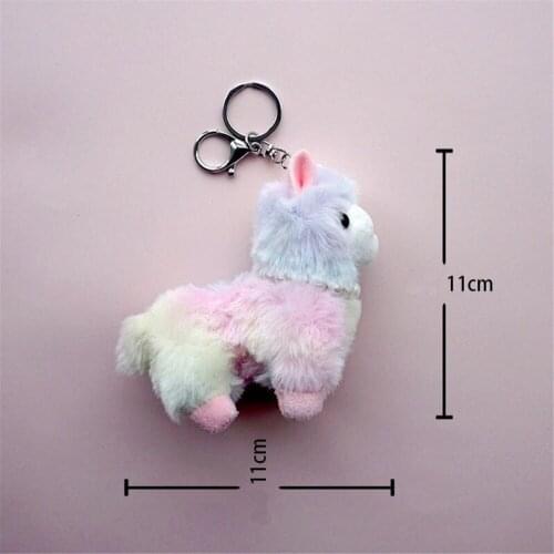 Small Size 13CM Cute Gift Keyring Chain Plush Animal Toy , Kids Horse Doll