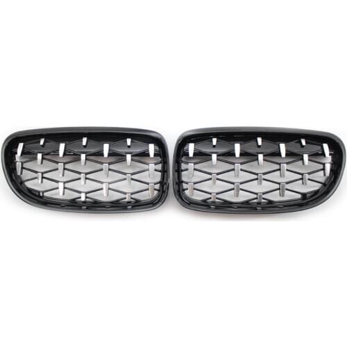 Matte black/Gloss black/Diamond Edition Front Bumper Grille Grill For 3 Series E90 E91 LCI 2009-2011 4 Door