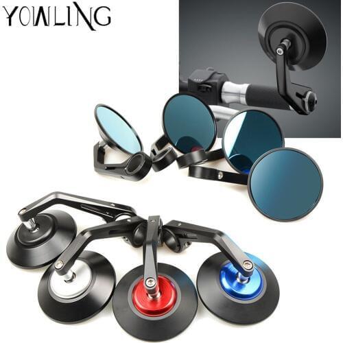 Motorcycle mirror 7/8" 22mm Moto Handlebar end side rearview mirror For yamaha Moto honda suzuki bmw ducati etc