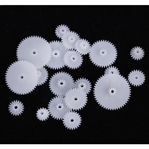 58 Pcs DIY Plastic Drive Toy Gears Set For RC Car Parts Single Double Reduction Motor Gears And Shaft H6I5