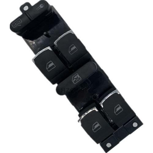 New Chrome Master Window Controller Switch For VW Jetta Golf GTI MK4 Passat B5 Driver Side 3BD959857 3BD 959 857 1998-2005