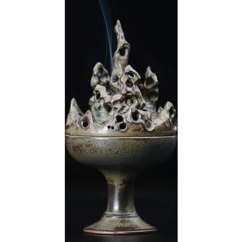 Personalized Creative Handmade Ceramic Incense Burner Antique Home Sandalwood Coil and Incense Burner Decorations for Home