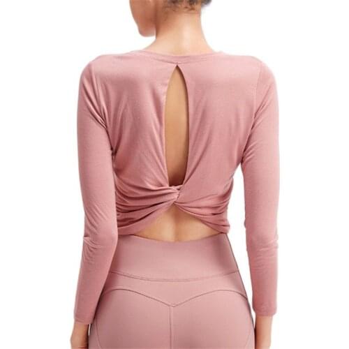 Autumn and Winter Women T-shirts Quick Cry Long Sleeve Running Shirt Sports Tops Training Gym Fitness Workout Sportswear