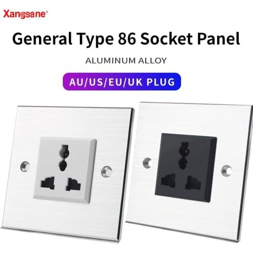 Xangsane FT-004A aluminum alloy wall plug panel hifi socket panel of led power filter power plug AU/EU/US/UK universal socket