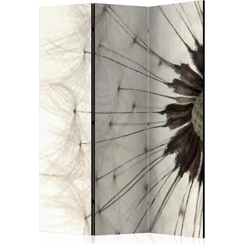 Folding Screen-White Dandelion [Room Dividers]