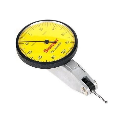 STARRETT 3908MA 3808MA Dial Test lever Indicator with Dovetail Mount Range 0.2mm Graduation 0.002mm Dial Reading 0-100-0