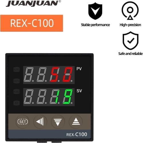 REX-C100 Temperature Controller Thermostat PID 0 to 400 °c K Digital Controller Thermocouple REX-C100FK02-V*AN SSR output 30% of
