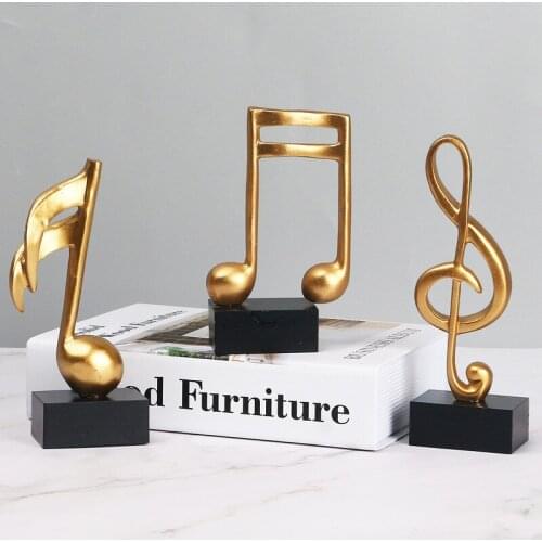 Stave Musical Note Resin Crafts Decoration Piano Shop Desktop Music Symbols Decoration Decoration Home Cafe Fairy Garden Charms