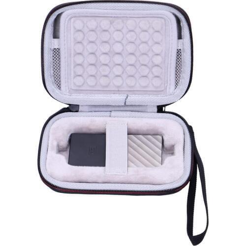 LTGEM EVA Waterproof Shockproof Carrying Hard Case for WD Passport SSD Portable Storage 1TB/2TB/256TB/512TB-USB 3.1