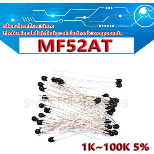 50pcs/lot MF52AT MF52 B 3950 NTC Thermistor Thermal Resistor 5% 1K 2K 3K 4.7K 5K 10K 20K 47K 50K 100K In Stock