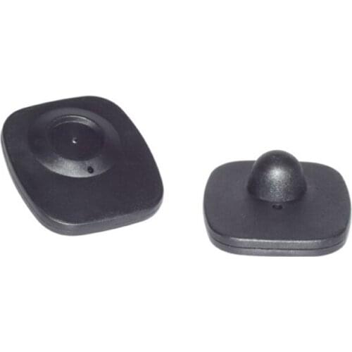 100 PCS Radio Frequency Small Qquare Anti-Theft Buckle Supermarket Hard Tag Magnetic Buckle For Clothing Anti-Theft Labels