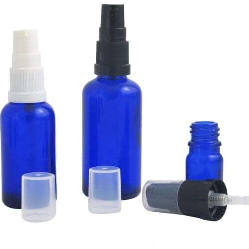 360pcs Empty Cobale Blue Essential Oil Shampoo Bottles Refillable Portable cbd spray bottle 1/3oz 1/2oz 1oz 3.33oz