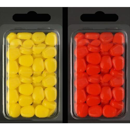 50pcs/box Soft Baits Corn Smell Carp Fishing Lure six colors Soft Silicone Floating Corn Grain Lifelike Wrom China Accessories