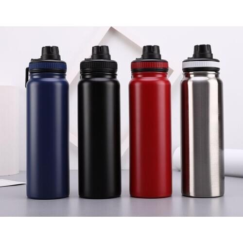 600ml Large Capacity 304 Stainless Steel Sport Thermos Cup Gym Insulated Water Bottle Portable Travel Tumbler Vacuum Flask