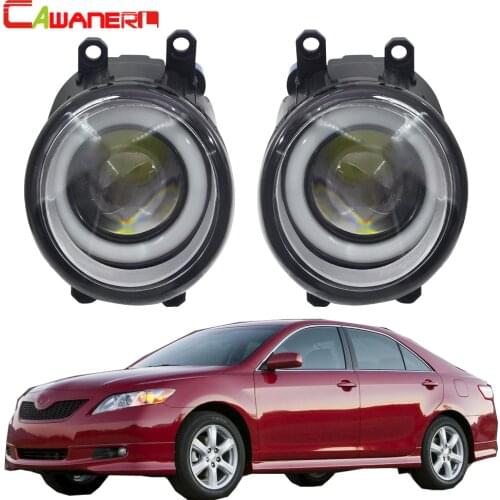 Cawanerl For Toyota Camry 2006-2012 Car 30W 3000LM LED Fog Light Angel Eye Daytime Running Lamp DRL White H11 12V 2 Pieces