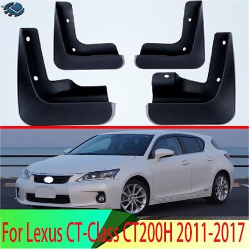 For Lexus CT-Class CT200H 2011-2017 4PCS Mud Flaps Splash Guards Fender Mudguard Kit Mud Flap Splash Guards Mudguard Car styling