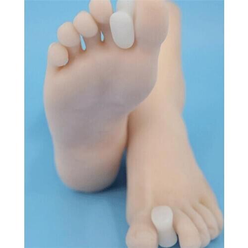 Hot 500 pair/lot Gel Toe Separator Foot Care Tool Silicone Big Toe Bunion Straightener Valgus Hallux Bunion Protector Corrector