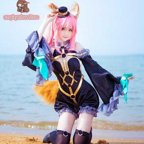 Game FGO Fate/Extra Magician Tamamo no Mae Cosplay Costume for Halloween Christmas Costume
