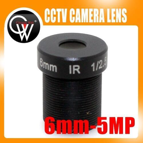 10pcs/lot 5MP IR 6mm lens Fixed Iris M12 MTV IR Board CCTV Lens for Security IP Camera Free Shipping