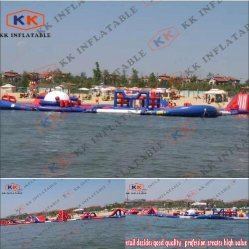 Commercial Rental Professional Inflatable Floating Water Park, Affordable price customized Lake Park