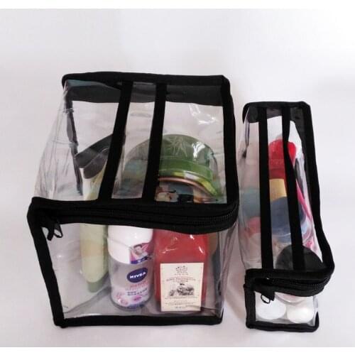 Makeup Cosmetic Toiletry Travel Bath Wash Storage bag, Transparent Waterproof Bag Organizer case
