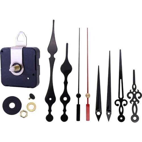 Quartz Wall Clock Movement Mechanism DIY Repair Parts Kits 3Pairs Long Shafts