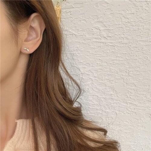 S925 needle small mini cute earrings cloud simple earrings 2021 new trend asymmetrical studs