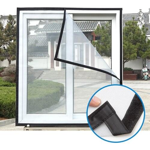 Custom invisible anti-mosquito screens non-magnetic screen windows anti-mosquito nets self-adhesive Velcro anti-mosquito nets