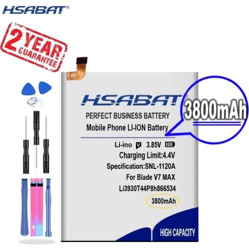 New Arrival [ HSABAT ] 3800mAh Li3930T44P8h866534 Replacement Battery for ZTE Blade V7 MAX V7MAX BV0710 BV0710T