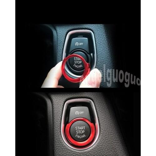 Angelguoguo Aluminium alloy Car Ignition switch decoration sticker For BMW 1 series 2 series 3 series 4 series X1