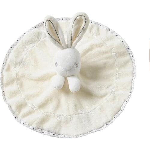 Cute Baby Rattle Bunny Soothing Towel Baby Plush Toys Infant Very Soft Security Blanket Sleep Friend Plush Rabbit Doll Toys