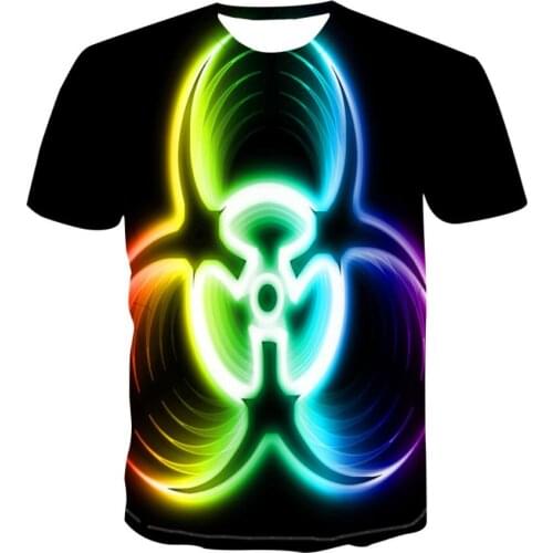 Luxury Personality Trendy 3D Digital Printing Couple Short Sleeve T-Shirt for Men and Women Punk Famous VOGUE