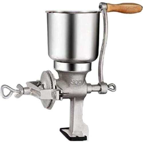 Manual Grain Grinder Hand Crank Grain Mill Stainless Steel Home Kitchen Grinding Tool for Coffee Corn Rice Soybean