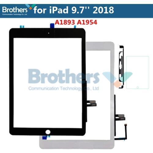 Tablet Touch Screen For iPad 9.7 2018 A1893 A1954 Touch Digitizer Front Glass Panel Display For iPad 2018 with Adhesive Tested