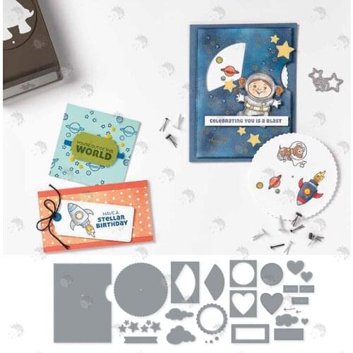 Fan Shaped Clouds Heart Stars New Arrival Brushes Metal Stencil Cutting Dice for Scrapbooking Hands-on Practice Diy Make Albums