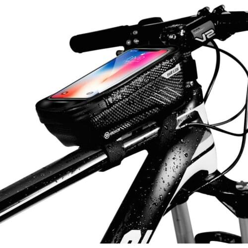 YPAY Bike Bag 6.2 inch MTB Phone Holder Universal Rainproof Waterproof MTB Front Bag Mobile Phone Holder For iPhone X Samsung S9