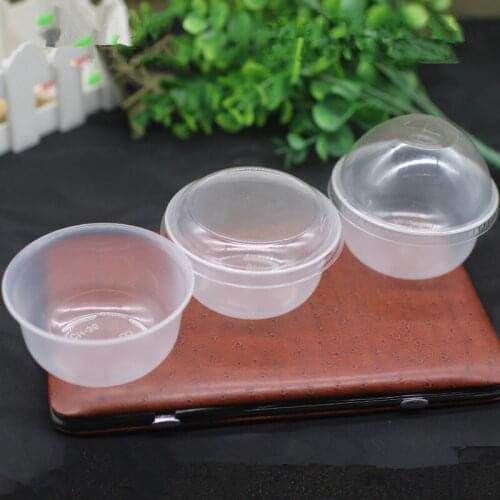 HIgh quality high temperature resistant baking pudding cup cheese jelly steamed cake decor transparent PP plastic cups with lid