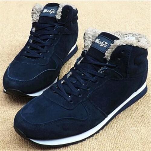 WOmen boots woens Winter Shoes Fashion Snow Boots Shoes Plus Size Winter Sneakers Ankle Men Shoes Winter Boots Black Blue