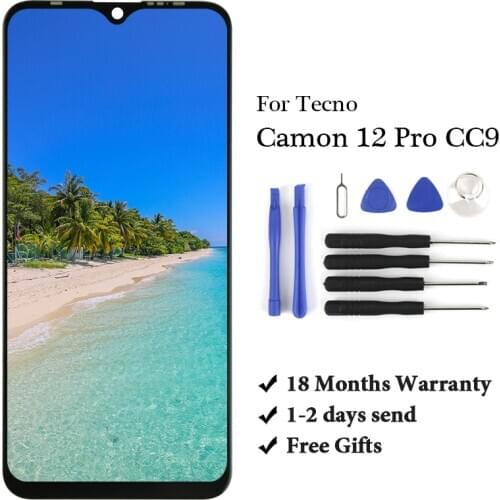 10pcs For Tecno Camon 12 Pro CC9 LCD Screen Digitizer high Quality Replacement Assembly LCD For Tecno Camon 12 Pro CC9 LCD