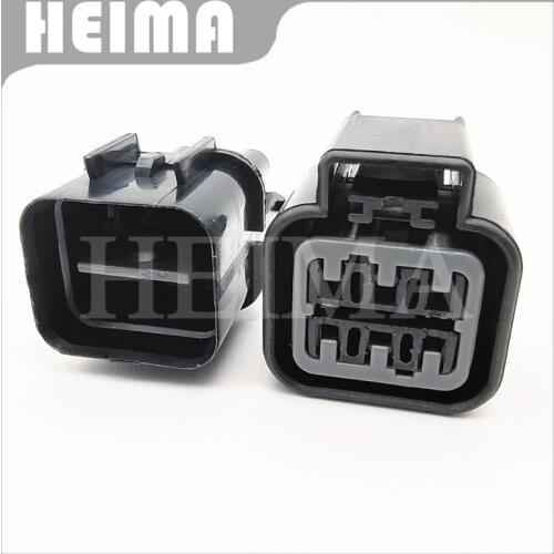 10-30sets 6 Pin male female KUM 090 Oxygen Sensor auto connector headlamp fog lamp plug for KIA Hyundai PB625-06027 PB621-06020
