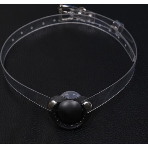 Slave bdsm bondage mouth gag sex toys transparent bondage belt adjustable silicone Pacifier gag couples sex silicone sex product