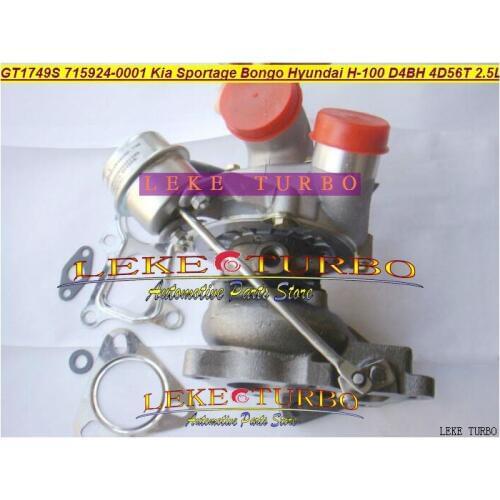 Free Ship GT1749S 715924-5003S 715924 28200-42610 28200-42700 Turbo For KIA Bongo Pregio K-Se For Hyundai H-100 D4BH 4D56TC 2.5L
